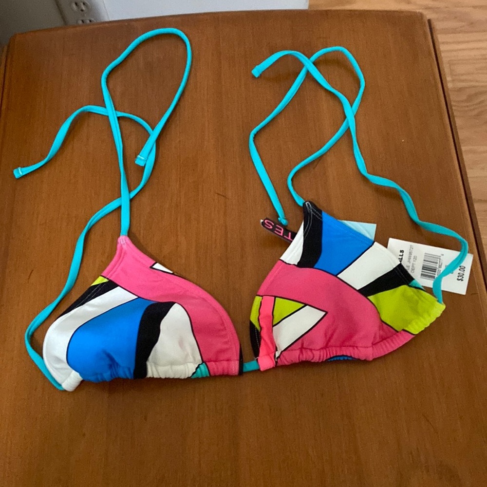 Colorful swim top